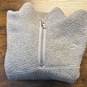 TNA Light Gray Fleece Quarter-Zip